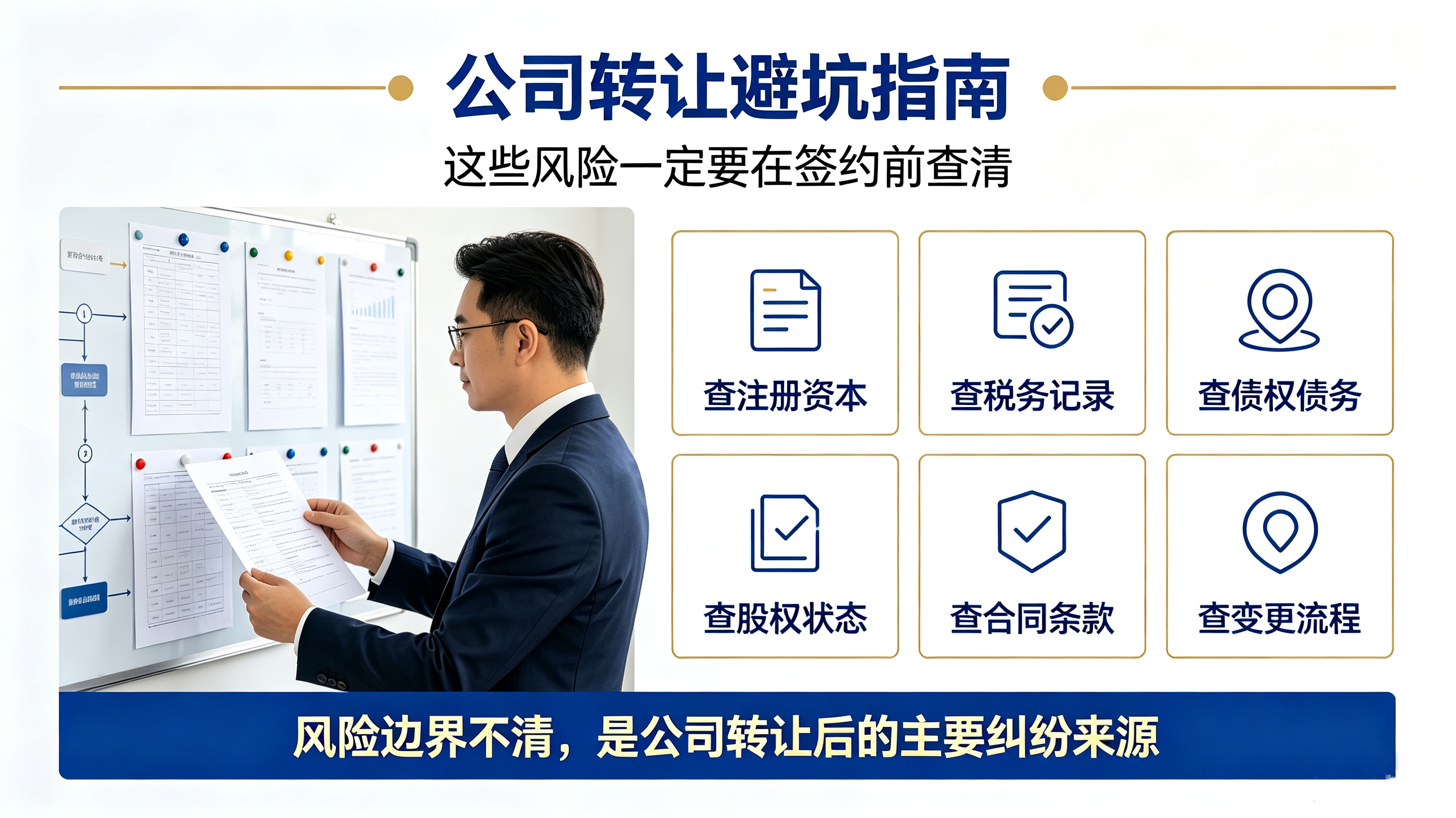 公司转让常见风险有哪些？企转通如何帮你规避